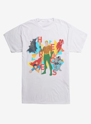 DC Comics Justice League Heroes Group T-Shirt