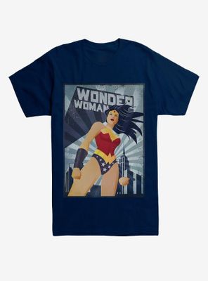 DC Comics Wonderwoman Cartoon Poster T-Shirt
