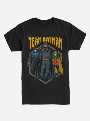 DC Comics Batman Team Nightwing Robin Dark Grey T-Shirt
