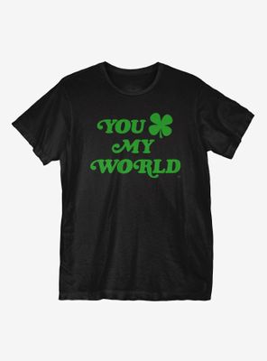 St. Patrick's Day Shamrock My World T-Shirt