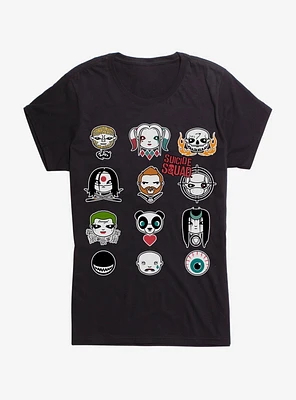DC Comics Suicide Squad Cartoon Girls T-Shirt