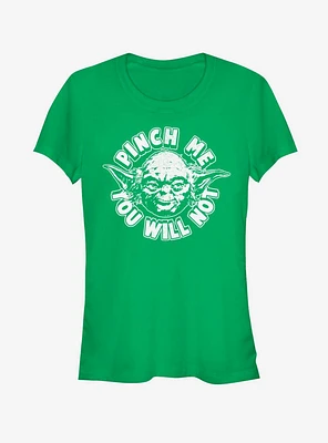 Star Wars Yoda Pinch Me Girls T-Shirt