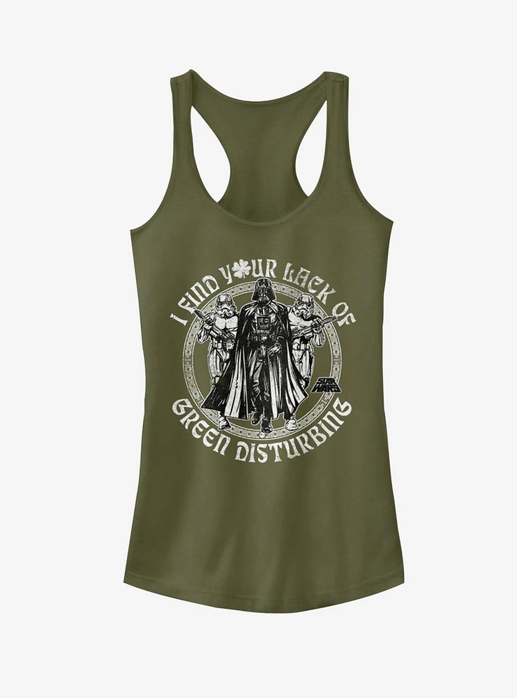 Lucasfilm Star Wars Green Disturbing Girls Tank