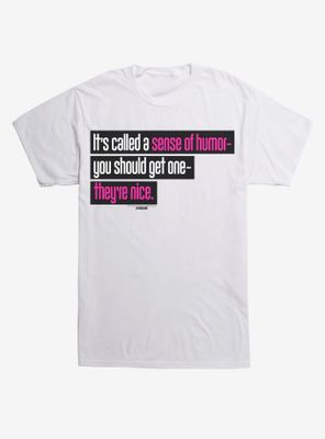 Pretty Pink Sense of Humor T-Shirt