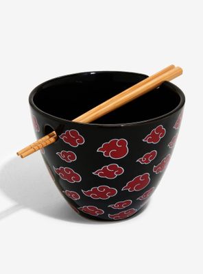 Naruto Akatsuki Cloud Ramen Bowl with Chopsticks - BoxLunch Exclusive
