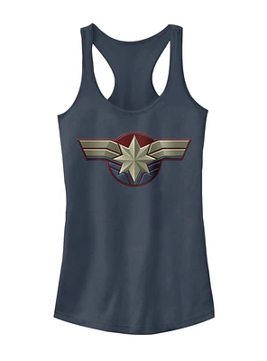Marvel Captain Costume Logo Girls Tank