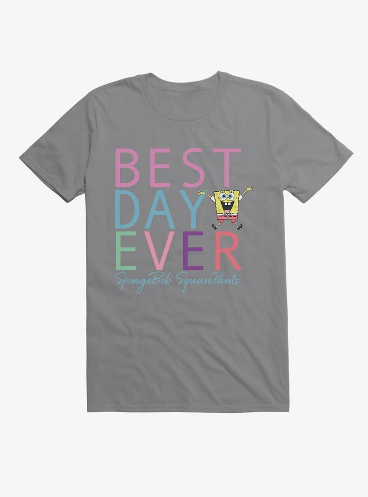 Spongebob Squarepants Best Day Ever Rainbow T-Shirt