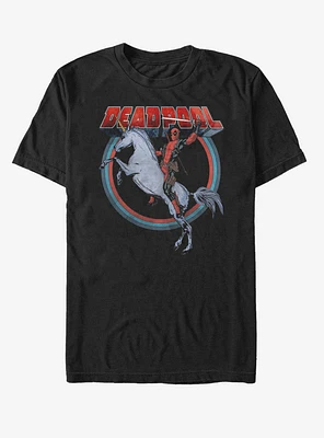 Marvel Deadpool On Unicorn T-Shirt
