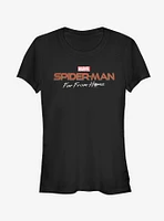 Marvel Spider-Man Far From Home Logo Girls T-Shirt