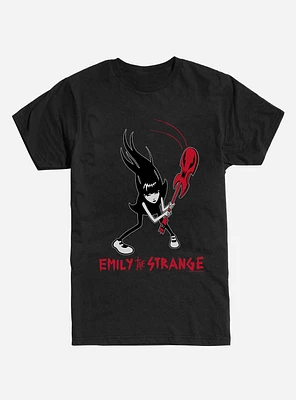 Emily The Strange Guitar Slam Black T-Shirt