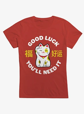 Good Luck Cat Girls T-Shirt