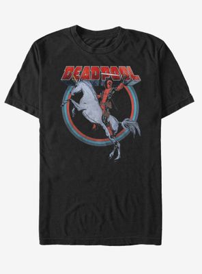 Marvel Deadpool On Unicorn T-Shirt