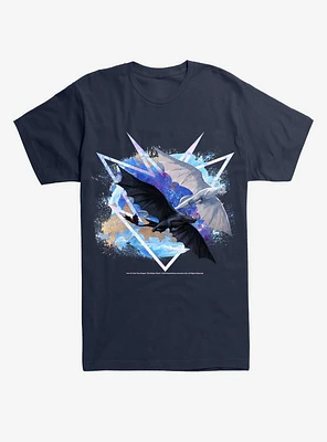Extra Soft How To Train Your Dragon Night & Light Flying Dragons T-Shirt
