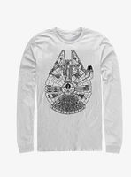 Star Wars Blue Falcon Long-Sleeve T-Shirt