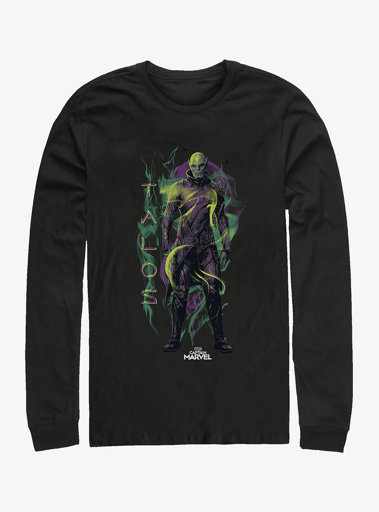 Marvel Captain Talos Green Long-Sleeve T-Shirt