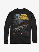 Star Wars Falcon Shot - Red Lasers Long-Sleeve T-Shirt