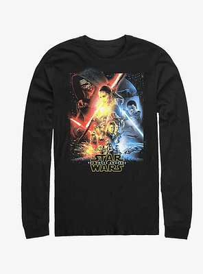 Star Wars Divided Poster Long-Sleeve T-Shirt
