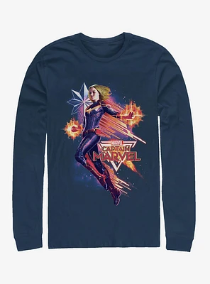 Marvel Captain Shooting Star Long-Sleeve T-Shirt