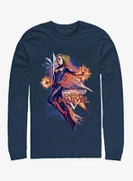 Marvel Captain Shooting Star Long-Sleeve T-Shirt