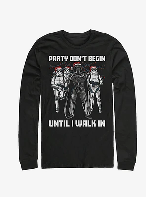 Star Wars Party Don't Begin Long-Sleeve T-Shirt