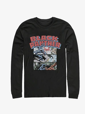 Marvel Black Panther Collage Long-Sleeve T-Shirt