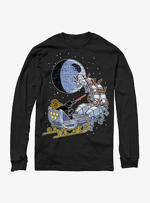 Star Wars Vader Sleigh Long-Sleeve T-Shirt