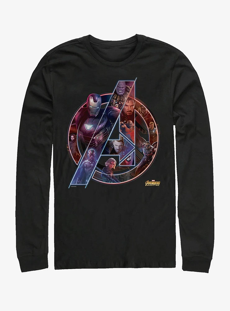 Marvel Team Neon Long-Sleeve T-Shirt