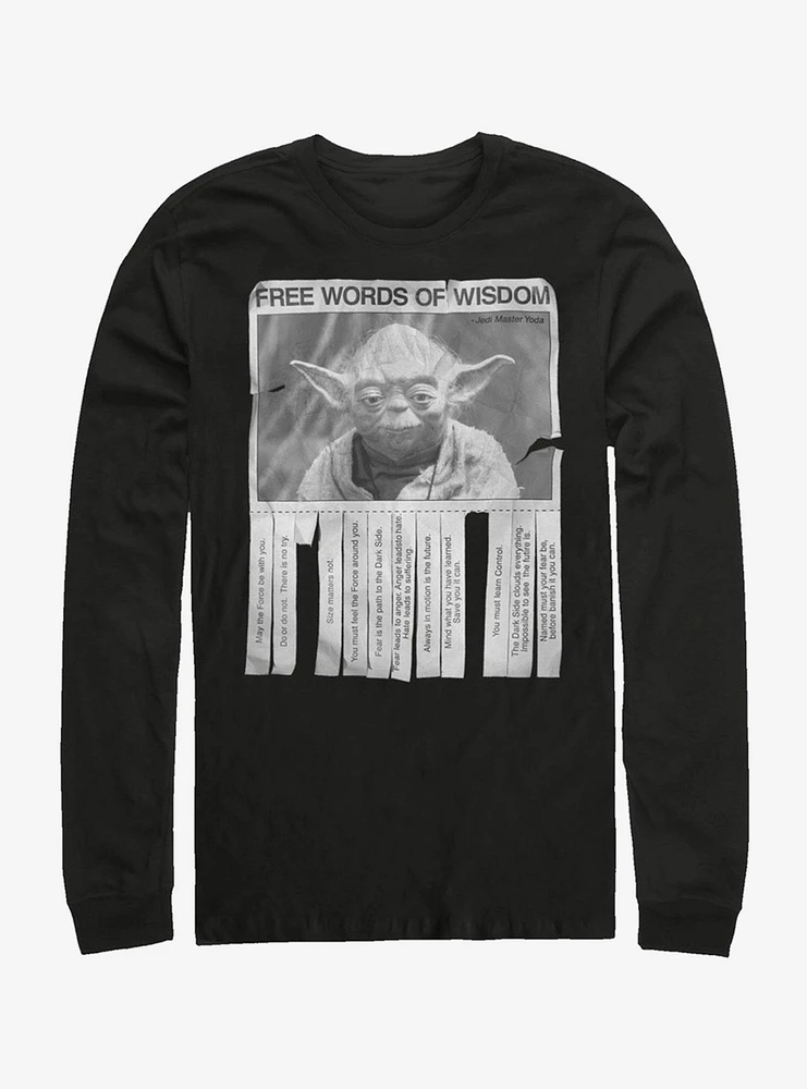 Star Wars Words of Wisdom Long-Sleeve T-Shirt