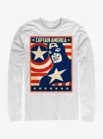 Marvel Captain America Da Poster Long-Sleeve T-Shirt