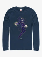 Marvel Captain Flying Star Long-Sleeve T-Shirt