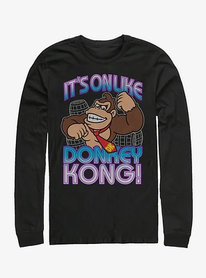 Nintendo Donkey Kong It's On Long-Sleeve T-Shirt