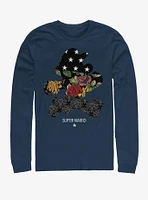 Super Mario Dark Cut Long-Sleeve T-Shirt