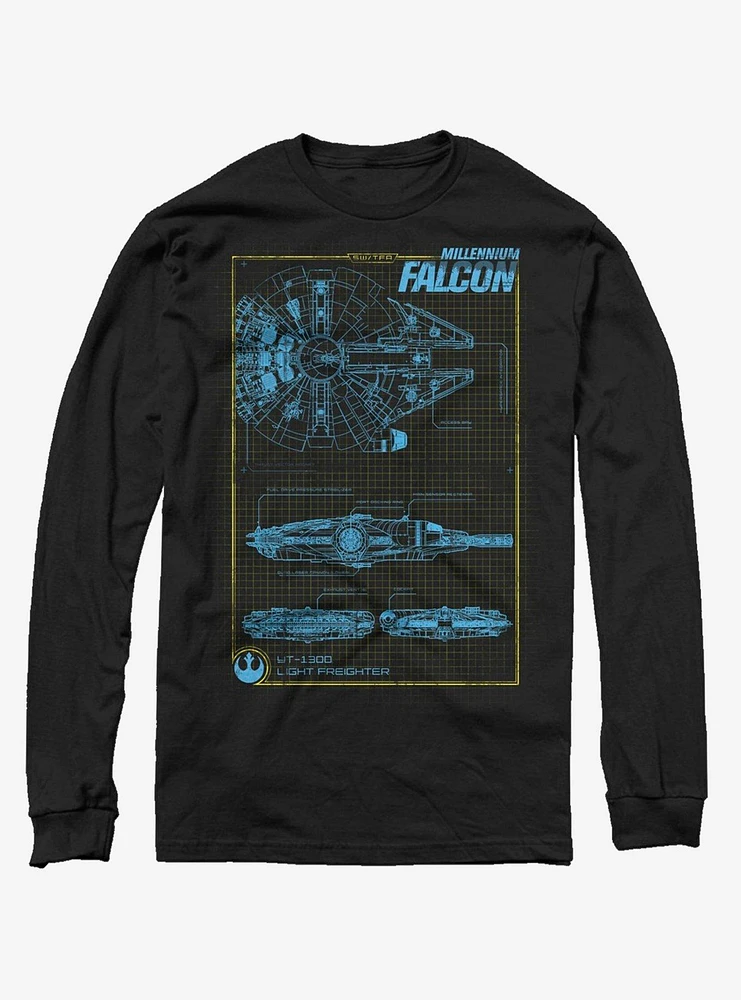 Star Wars Updated MF Schematics Long-Sleeve T-Shirt