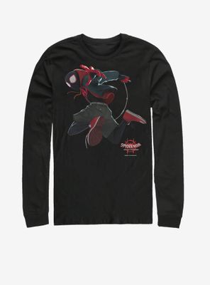 Marvel Spider-Verse Jumped Miles Long-Sleeve T-Shirt