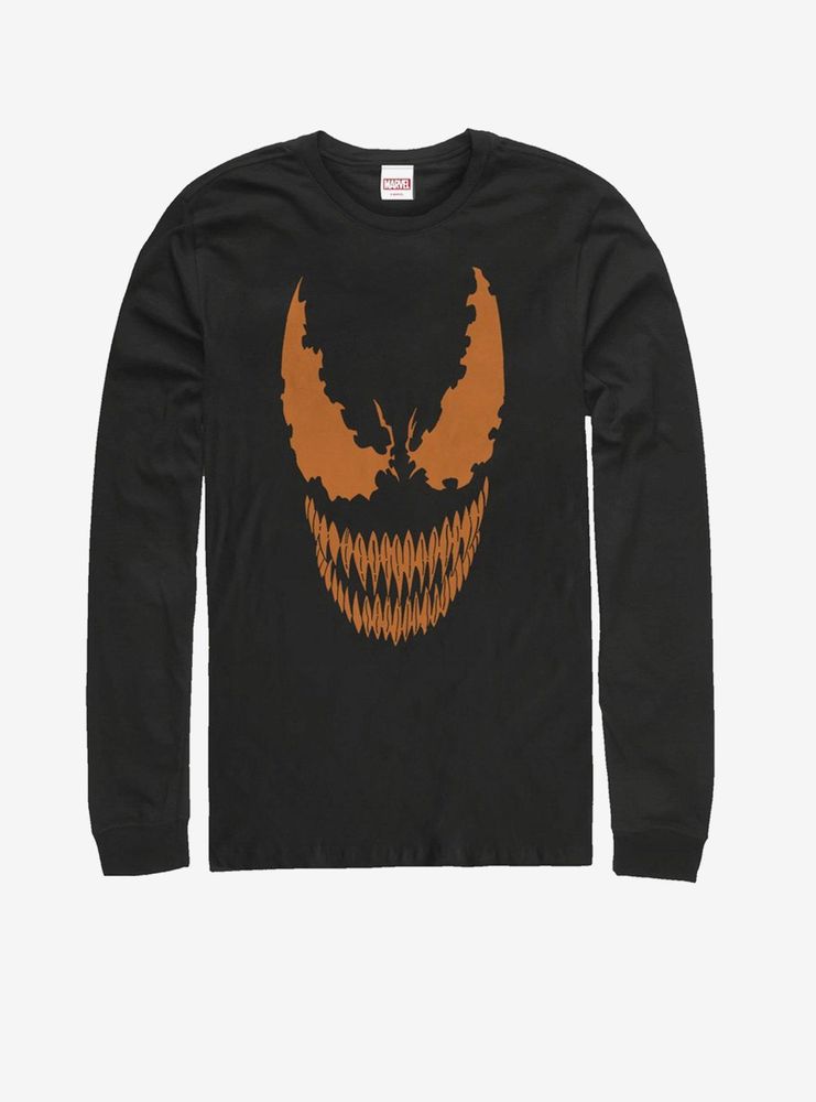 Marvel Venom Face Pumpkin Long-Sleeve T-Shirt