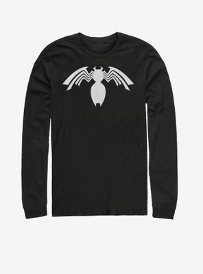 Marvel Venom White Logo Long-Sleeve T-Shirt
