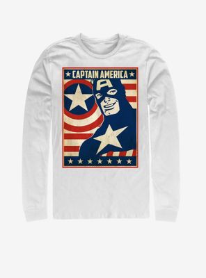 Marvel Captain America Da Poster Long-Sleeve T-Shirt