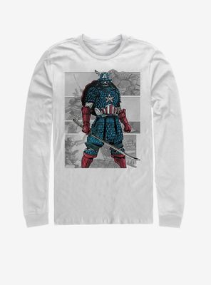 Marvel Captain America USA Samurai Long-Sleeve T-Shirt