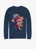 Marvel Captain Shooting Star Long-Sleeve T-Shirt