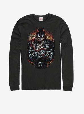 Marvel Venom Dark Red Long-Sleeve T-Shirt