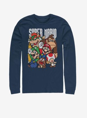 Super Mario Grouper Long-Sleeve T-Shirt