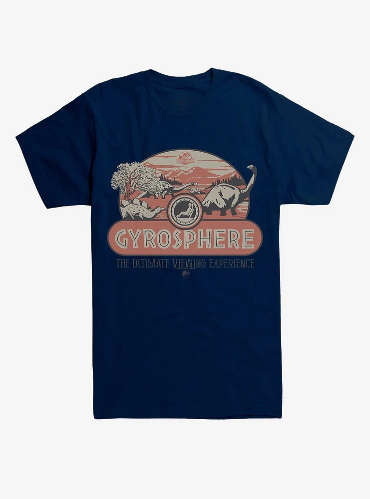 Jurassic Park Gyrosphere Navy Blue T-Shirt