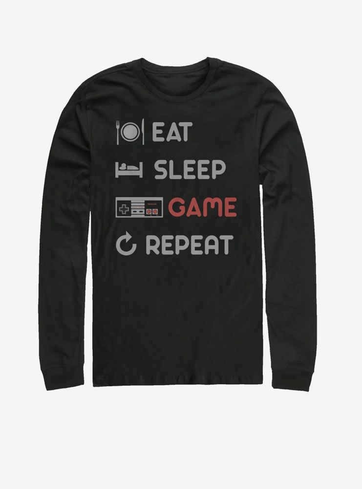 Nintendo Game Repeat Long-Sleeve T-Shirt