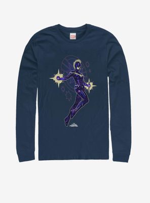 Marvel Captain Flying Star Long-Sleeve T-Shirt