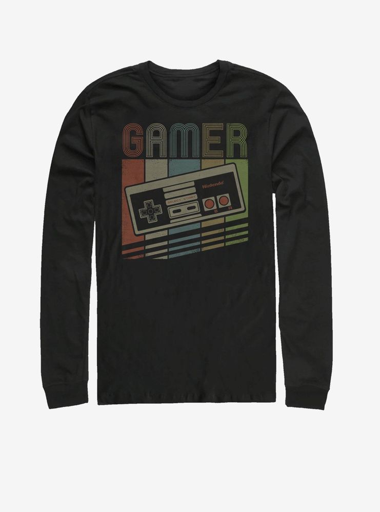 Nintendo Gamer Stack Long-Sleeve T-Shirt