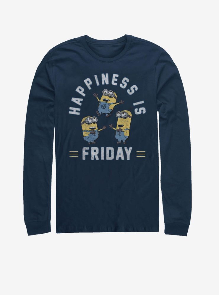 Universal Minion Happiness Is Friday Long-Sleeve T-Shirt