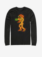 Nintendo Metroid Samus Pixels Long-Sleeve T-Shirt