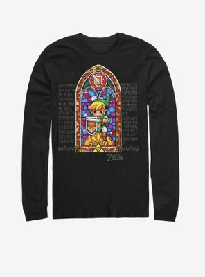 Legend of Zelda Stained Glass Long-Sleeve T-Shirt