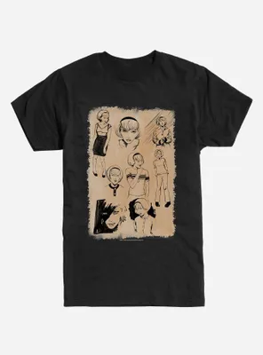 Chilling Adventures of Sabrina Sketches T-Shirt