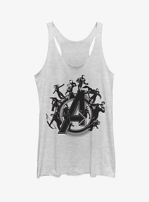 Marvel Avengers Endgame Flying Heroes Womens Tank